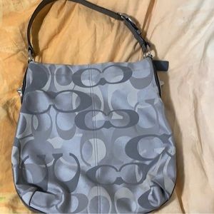 Coach Signature Sateen shoulder/Hobo Bag